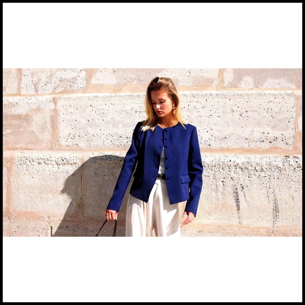 Women's Professional Blazer Polyester Elastane Lo… - image 7